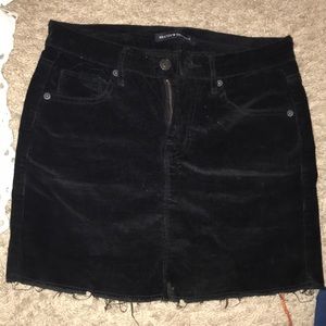 Brandy Melville Black corduroy skirt